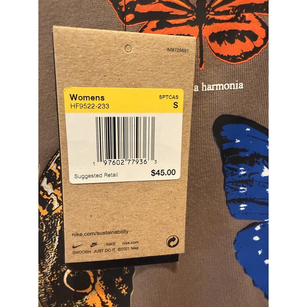 Nike ACG Shirt Womens Small Brown Dri-FIT Loose Fit Butterfly Tee HF9522-233 - Picture 5 of 16